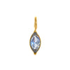 Pendant Titanium Steel Dropshaped Geometric Diamond Zircon Inlaid Electroplated