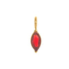 Pendant Titanium Steel Dropshaped Geometric Diamond Zircon Inlaid Electroplated