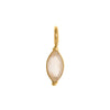 Pendant Titanium Steel Dropshaped Geometric Diamond Zircon Inlaid Electroplated