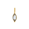 Pendant Titanium Steel Dropshaped Geometric Diamond Zircon Inlaid Electroplated