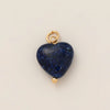 Pendant Titanium Steel Heart Shape Mixed Gemstone Inlay Furnace Vacuum Plating For Women