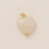 Pendant Titanium Steel Heart Shape Mixed Gemstone Inlay Furnace Vacuum Plating For Women