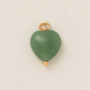 Pendant Titanium Steel Heart Shape Mixed Gemstone Inlay Furnace Vacuum Plating For Women