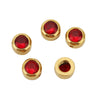 Perforated Beads Stainless Steel Electroplated Cat Eye Beads With Love Pattern