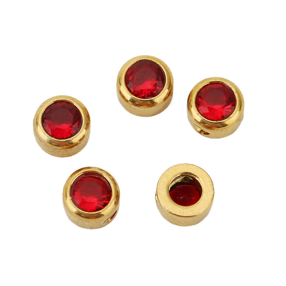 Perforated Beads Stainless Steel Electroplated Cat Eye Beads With Love Pattern