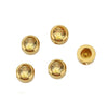 Perforated Beads Stainless Steel Electroplated Cat Eye Beads With Love Pattern