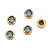 Perforated Beads Stainless Steel Electroplated Cat Eye Beads With Love Pattern