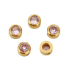 Perforated Beads Stainless Steel Electroplated Cat Eye Beads With Love Pattern