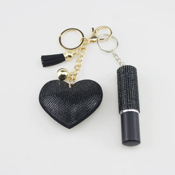 Perfume Bottle Keychain Love Diamond