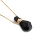 Perfume Bottle Pendant Necklace Semiprecious Stone Green Aventurine Crystal Flameshaped Alloy Liuli Geometric Polishing Unisex
