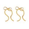 Personality Bow Stainless Steel Jewelry With Electroplating Treatment And Snake Chain For Women