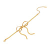 Personality Bow Stainless Steel Jewelry With Electroplating Treatment And Snake Chain For Women
