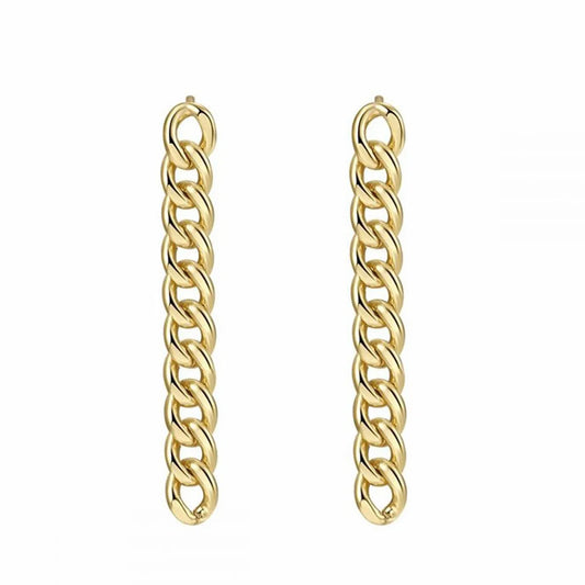 Personality Chain Earrings Minimalist Metal Wild Temperament Earrings