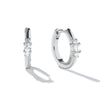 Personality Circle-Shaped Ear Buckle Inlaid Zircon Ear Hoop Earrings