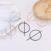 Personality Exaggerated Big Circle Geometric Earrings Nightclub Fashion Trendy Simple Style Elegant Allmatch Popular Earrings