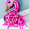 55669 European And American Personalized Exaggerated Flamingo Earrings Female Stud Earrings Earrings Handicraft Bead Ear Rings