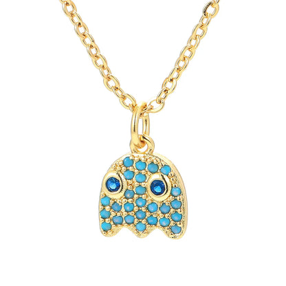 Personality Eye Pendant Clavicle Chain Fashion Micro-inlaid Zircon Necklace Wholesale