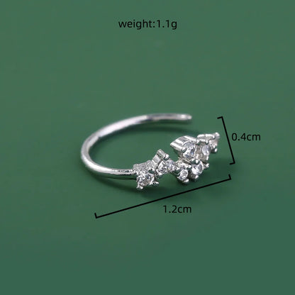 Personality Trend Nose Studs Micro-Studded Piercing False Nose Ring Crown Nose Clip Zircon Accessories