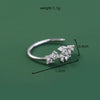 Personality Trend Nose Studs Micro-Studded Piercing False Nose Ring Crown Nose Clip Zircon Accessories