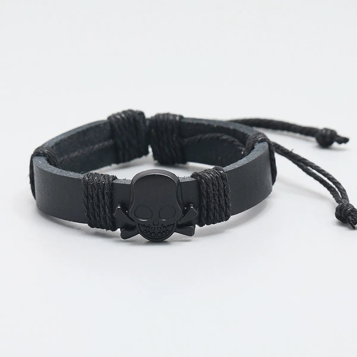 Fashion Geometric Pu Leather No Inlaid Unisex Bracelets