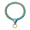 Pet Chain Collar Titanium Steel Sixsided Grinding Chain Polished Vacuum Plating Pit Bull Style