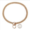 Pet Dog And Cat Chain Titanium Steel Cuban Chain With Encrypted Chain And Polished Vacuum Plating