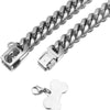 Pet Dog Collar Titanium Steel Cuban Chain With Lock Buckle Encryption Round Grinding Chain Polishing Vacuum Plating Leisure Style