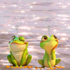 Pet Frog Key Chain Acrylic 2D Flat Christmas Tree Pendant Design