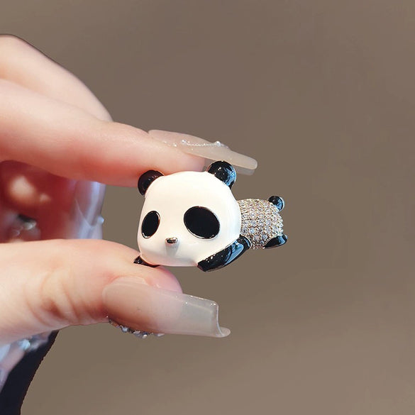 Pet Giant Panda Brooch Alloy Electroplated Allmatch Women's Accessories
