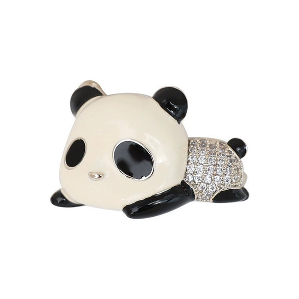 Pet Giant Panda Brooch Alloy Electroplated Allmatch Women's Accessories