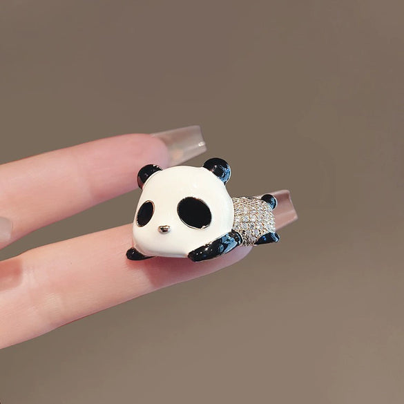 Pet Giant Panda Brooch Alloy Electroplated Allmatch Women's Accessories