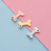 Pet Jewelry Accessories Stainless Steel Dog Bone Shape Pendant With Electroplating