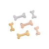 Pet Jewelry Accessories Stainless Steel Dog Bone Shape Pendant With Electroplating