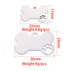 Pet Jewelry Accessories Stainless Steel Fine Polished Dog Bone Hollow Paw Pendant With Electroplating And Smooth Pattern