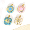 Photo Album Drop Oil Pendant Accessories Copper Geometric Electroplated For Female