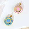 Photo Album Drop Oil Pendant Accessories Copper Geometric Electroplated For Female
