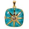 Photo Album Drop Oil Pendant Accessories Copper Geometric Electroplated For Female