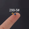 Piercing Ear Nail Stainless Steel Geometric Natural Style Electroplated Fashion Jewelry