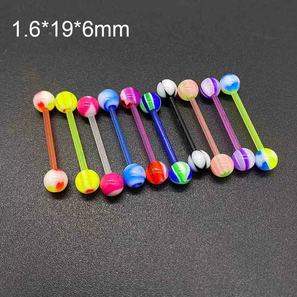 Piercing Jewelry Acrylic Geometric Style Unisex Soft Rod Nose Ring And Mixed Piercing Set