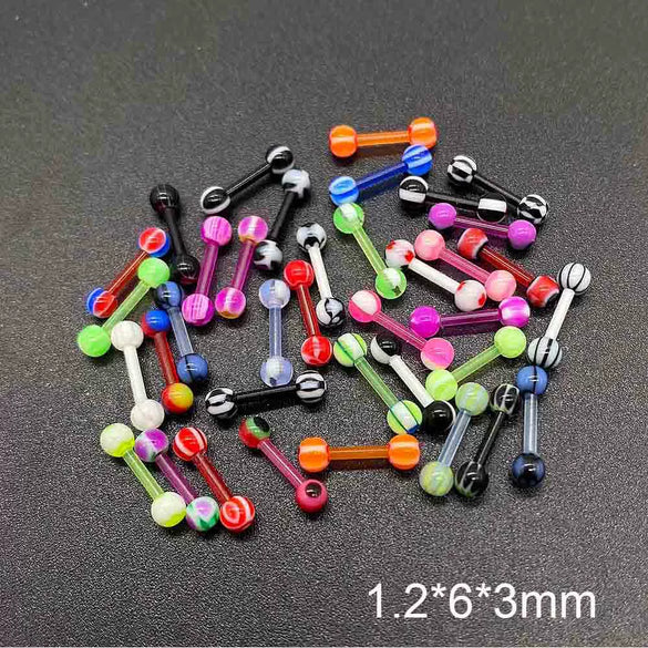 Piercing Jewelry Acrylic Geometric Style Unisex Soft Rod Nose Ring And Mixed Piercing Set