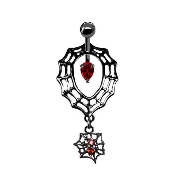 Piercing Jewelry Bat Series Heart Shaped Navel Ring Breast Ring Ear Bone Nail Made Of Rhinestone