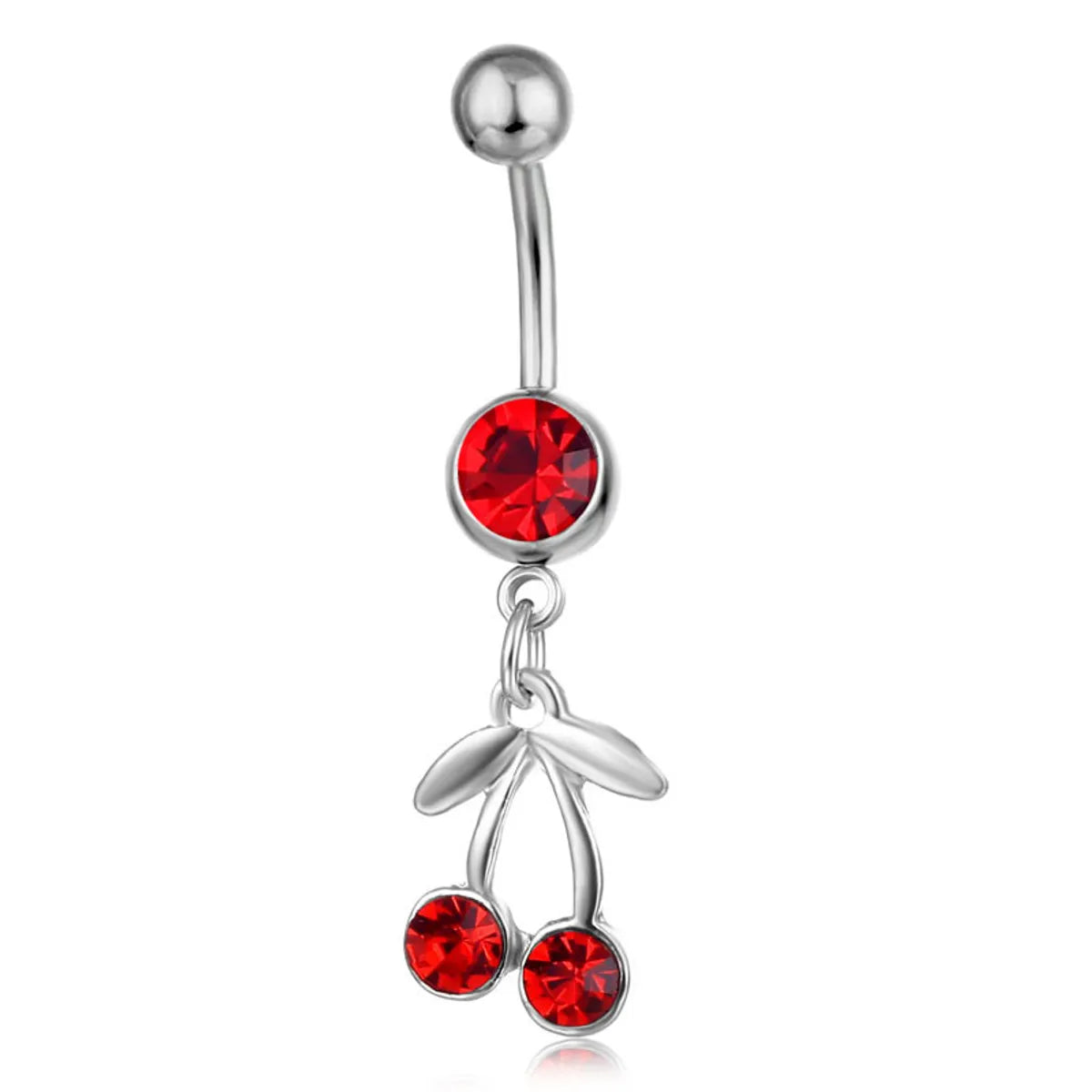 Fashion Fruit Rhinestone Belly Ring