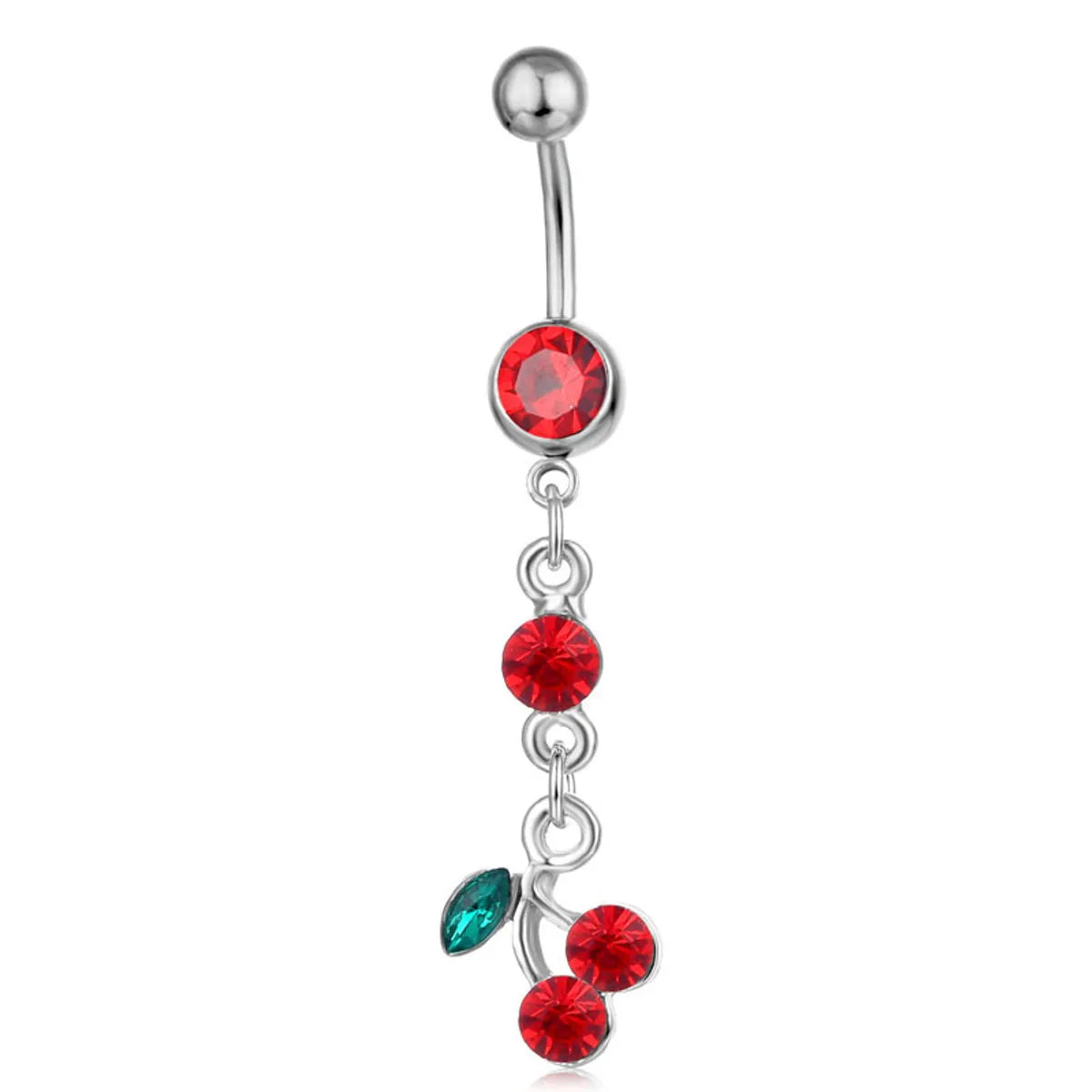 Fashion Fruit Rhinestone Belly Ring