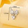 Piercing Jewelry Metal Bow Titanium Steel Electroplating For Women