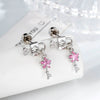 Piercing Jewelry Metal Heart Lock Star Pendant Set With Zirconia For Women Fashion Style