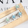 Piercing Jewelry Metal Set With Zirconia Starburst Design For Women