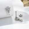 Piercing Jewelry Metal Zirconia Cut Out Star Micropaved Fashion For Women
