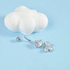 Piercing Jewelry Navel Ring Cross Pendant Stainless Steel Heartshaped Butterfly Snakeshaped Zircon