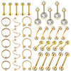 Piercing Jewelry Stainless Steel Diamondembedded Heart Shape Lip Nail Navel Nail Eyebrow Nail Ear Studs