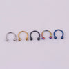 Piercing Jewelry Stainless Steel Geometric Cshaped Horseshoe Ring Vacuum Plating Unisex